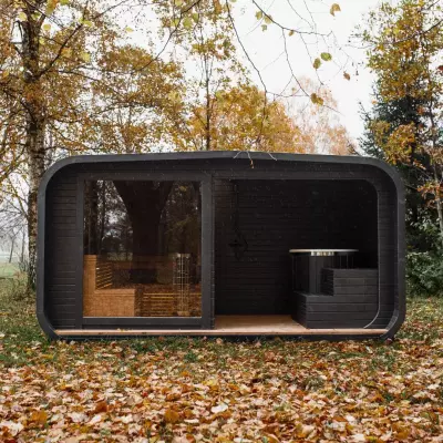 2v1 Luxusní sauna s ochlazovací kádí
