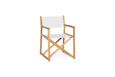 Aritzo zahradní jídelní židle teak/White 