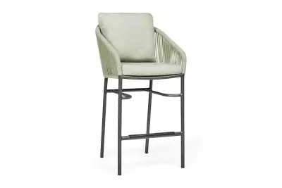 Barová židle SUNS Nappa antracit/soft green 