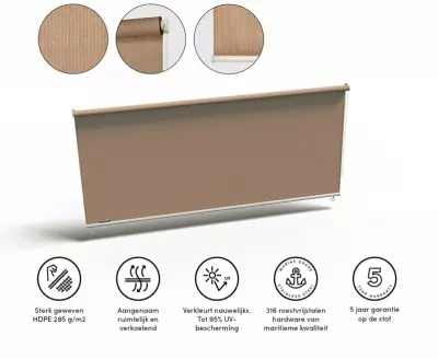 Coolfit venkovní roleta  150 cm - písková