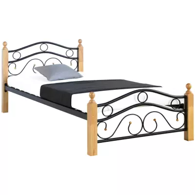 Elegantní postel PAULA 90x200 přírodní