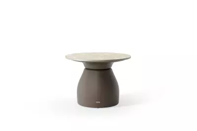 Luxusní konferenční stolek Farzi Ø55x41 cm bronze/Neolith
