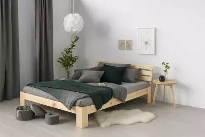 Masivní postel ALONZA 120×200 přírodní