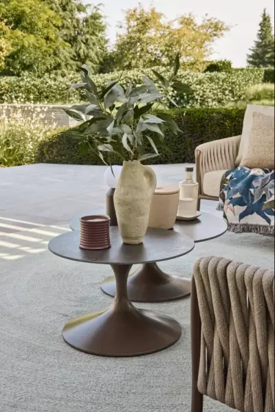 Nova zahradní konferenční stolek bronze Ø60x40