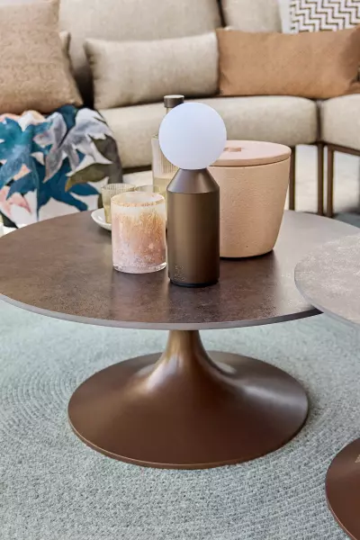 Nova zahradní konferenční stolek bronze Ø80x35