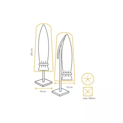 Ochranný kryt pro velký slunečník TO-5393 do 500 x 500 cm