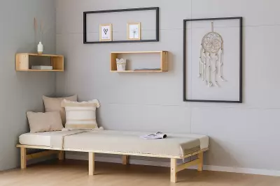 Paletová postel ABREE 90X200 natural