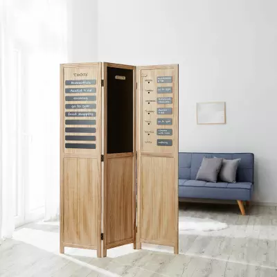 Paraván natural s tabulovými prvky Memo