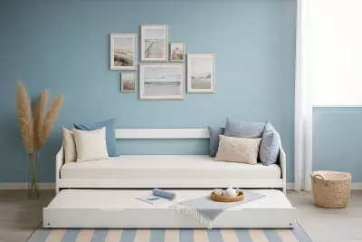 Postel s přistýlkou CAMILA 90X200 bílá