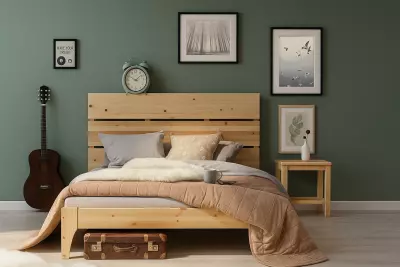 Postel s vysokým čelem HELIS 140×200