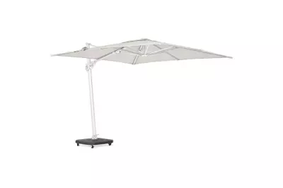 Slunečník na terasu PALMOLI 3X3 bílý/camel sand - 120kg