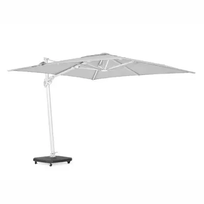 Slunečník na terasu PALMOLI 3X3 bílý/Světle šedá