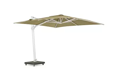 Slunečník na terasu PALMOLI 3X3 bílý/zelená 