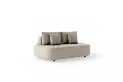 SUNS Blocchi 2 Seater – dvoumístná zahradní pohovka Pebble Desert Bouclé