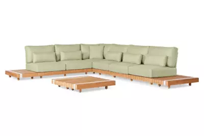 Teakový set SUNS EMAR II. - bílá