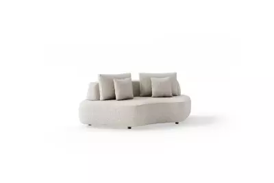 Velký rohový díl SUNS BLOCCHI – Seashell Bouclé