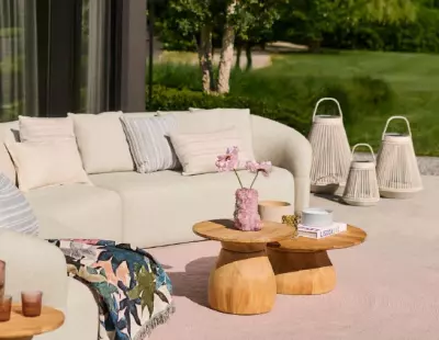 Venkovní  solární svítidlo AVA S creme/creme