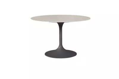 Zahradní jídelní stůl NOVA Ø 120x75 cm antracit/creme