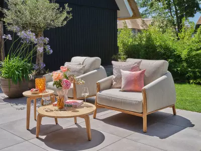 Zahradní křeslo Bellano / Natural gravel