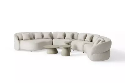 Zahradní lounge set SUNS Venosa – Seashell Bouclé