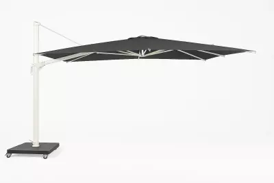 Zahradní slunečník NOVARA 4×3 Camel Sand/černá s LED - 170kg 