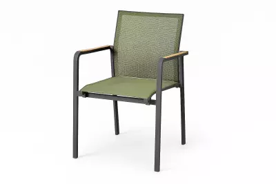 Zahradní židle SUNS TUTTI teak antracit /zelená