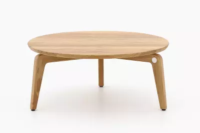 Záhradný teakový stolík SUNS TERMOLI Ø 72 × 32 cm