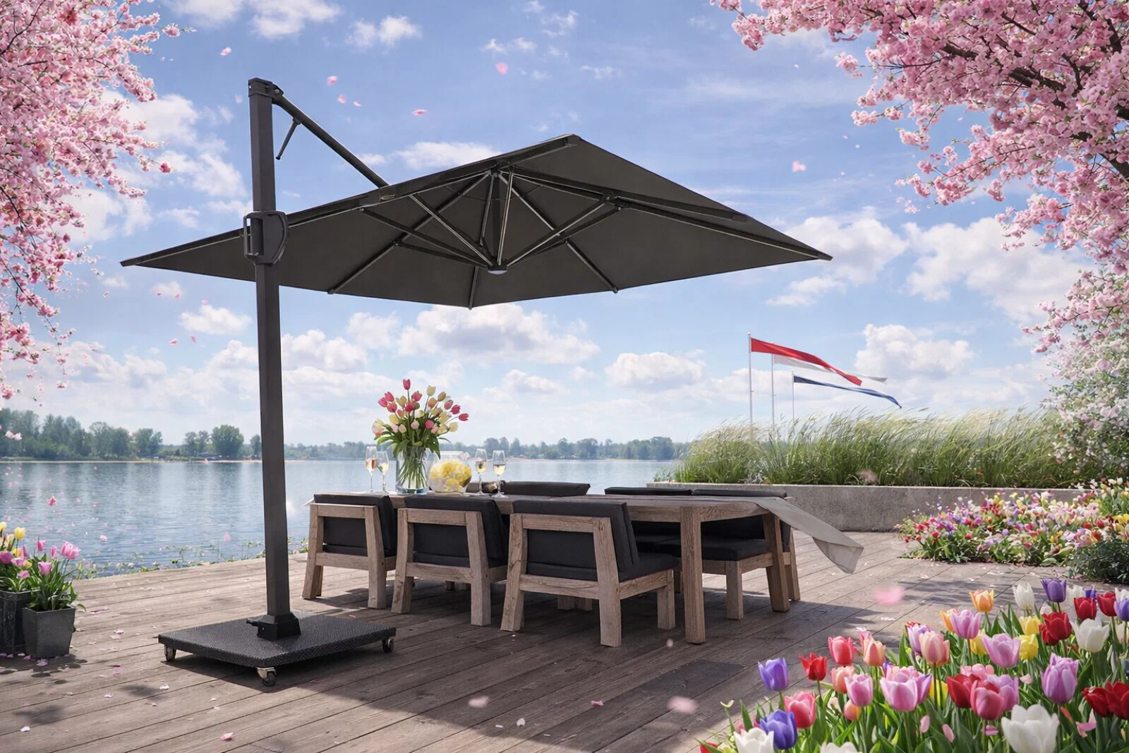 Jak vybrat slunečník na terasu, aby opravdu fungoval