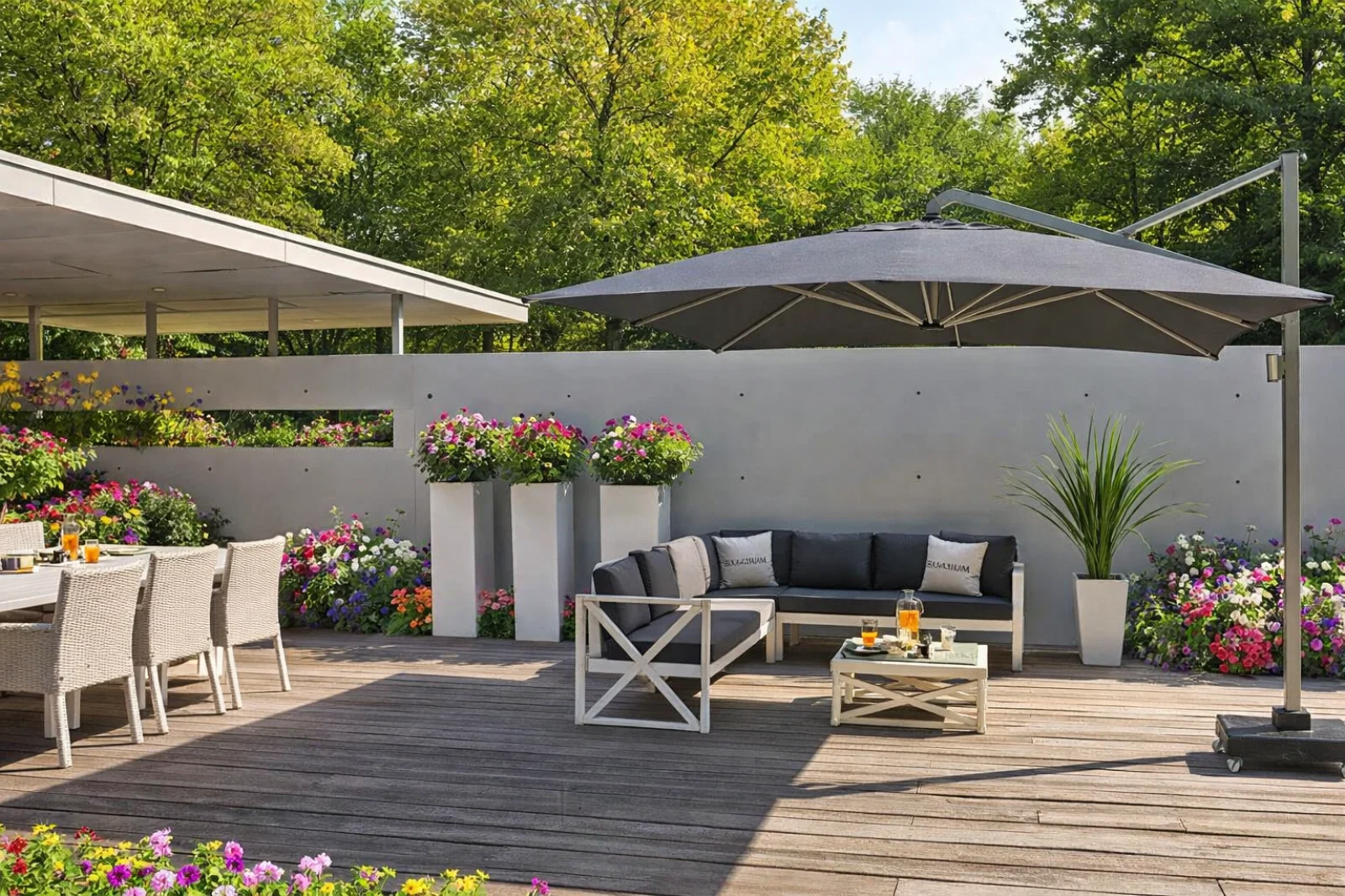 Slunečníky na terasu: kompletní průvodce výběrem | DR Studio