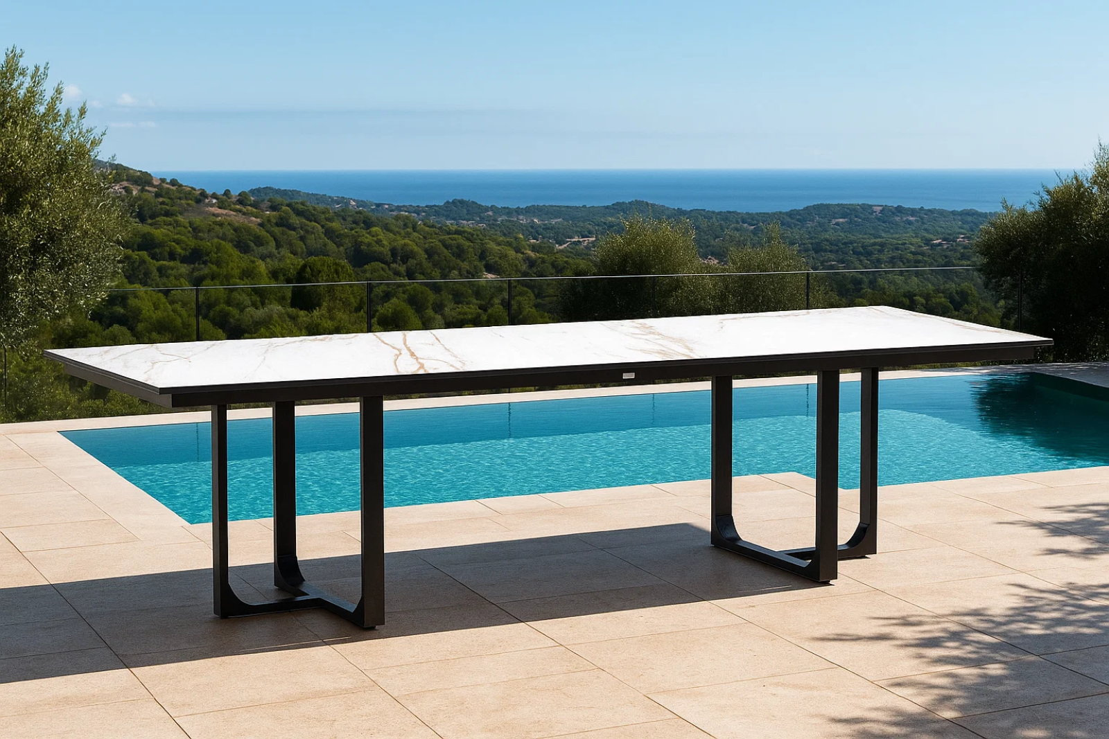 Zahradní stoly s dektonem 