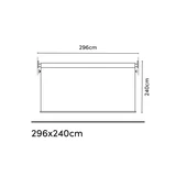 Roleta Coolfit 300 cm - černá